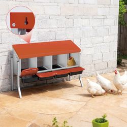Nesting Boxes for Chickens Coop with Perch