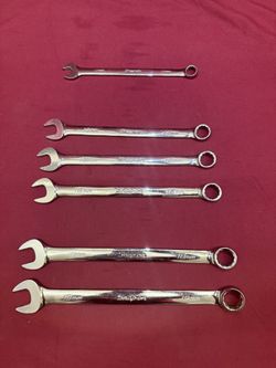 Snap-On Snap On 6pc 12pt Metric MM Flank Drive Combination Wrench Set OEXM710B