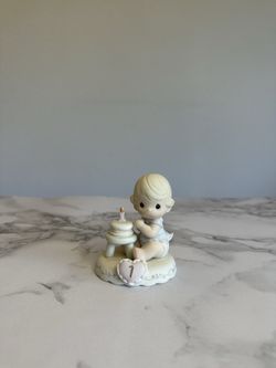 Growing In Grace Precious Moments, Age 1, Blond, Porcelain Figurine, Collectible , Vintage