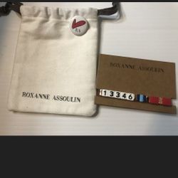 Roxanne Assoulin Enamel And Elastic Red And Gold Plated Bracelet