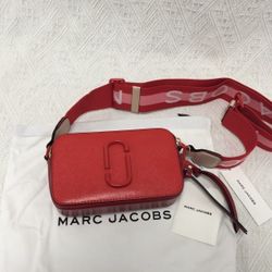 Marc Jacobs Snapshot Crossbody Bag Sandcastle Red Multi
