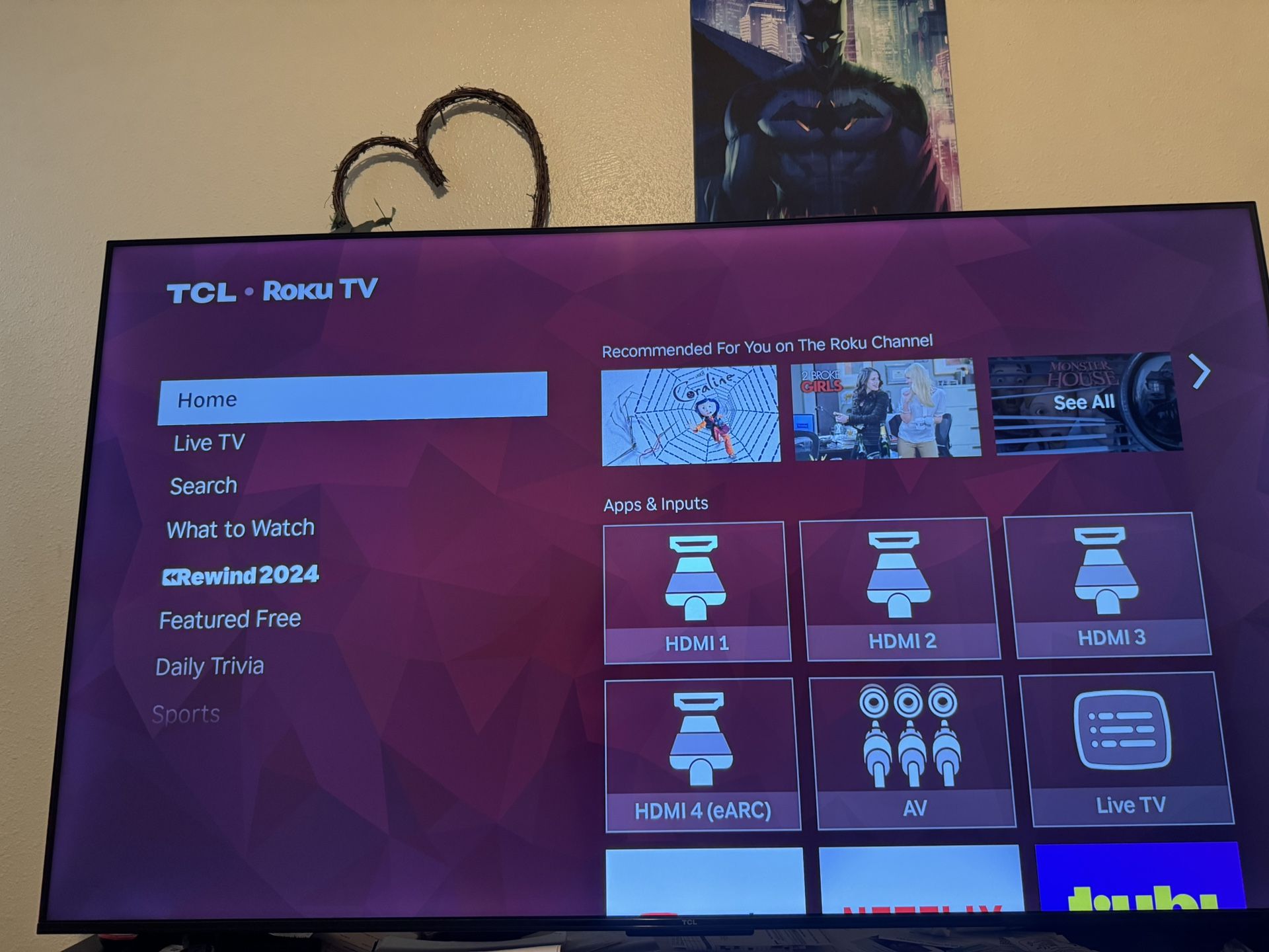 Roku TCL Tv 65 Inch