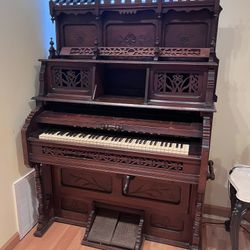 Gothic Victorian Pump Organ Film Prop Antique