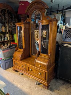 Side by side secretary desk