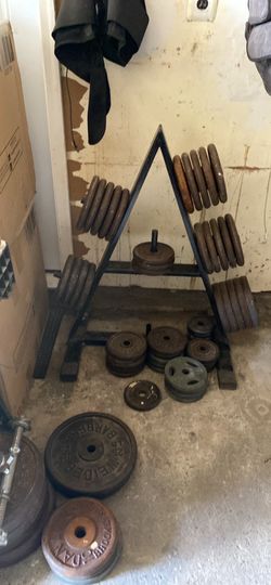 3. 50 pound weight plates