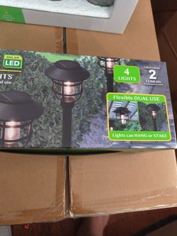 4 garden lights box