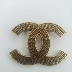 CC Gold Plated Brooch