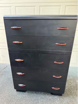 5 drawer waterfall dresser