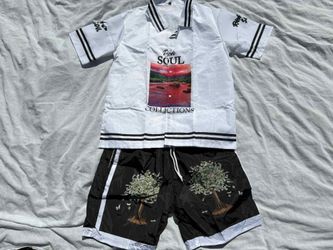 Rich$oul "vice city" short sets available I have some sizes and colors left hmu $80 each sizes small,medium,large,xl,2x,3x💪🔥💯💥