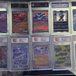 Mixed Lot Of Pokémon Slabs (Graded In China Has High CGC/PSA Regrade Potential)