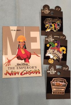 Disney Collector Pins - 4 Ct