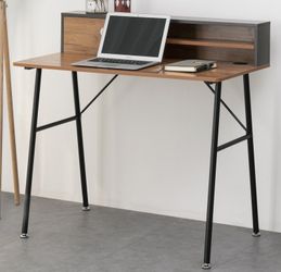 Wood And Iron Simple Desk