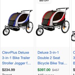 Bike Trailer Stroller Jogger 