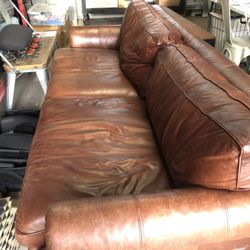 Red Leather Couch