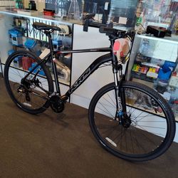 NEW 2025 XL KHS ULTRASPORT 2.0 DISC MATTE BLACK ADVENTURE GRAVEL DUAL SPORT HYBRID BIKE