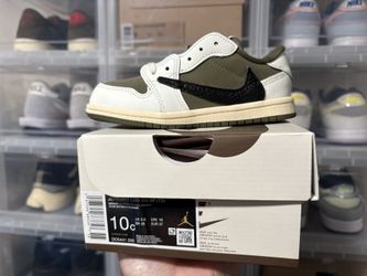 JORDAN 1 LOW MEDIUM OLIVE 10C