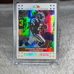 2007 Topps Chrome Ladainian Tomlinson Printed Auto Refractor Numbered / 869