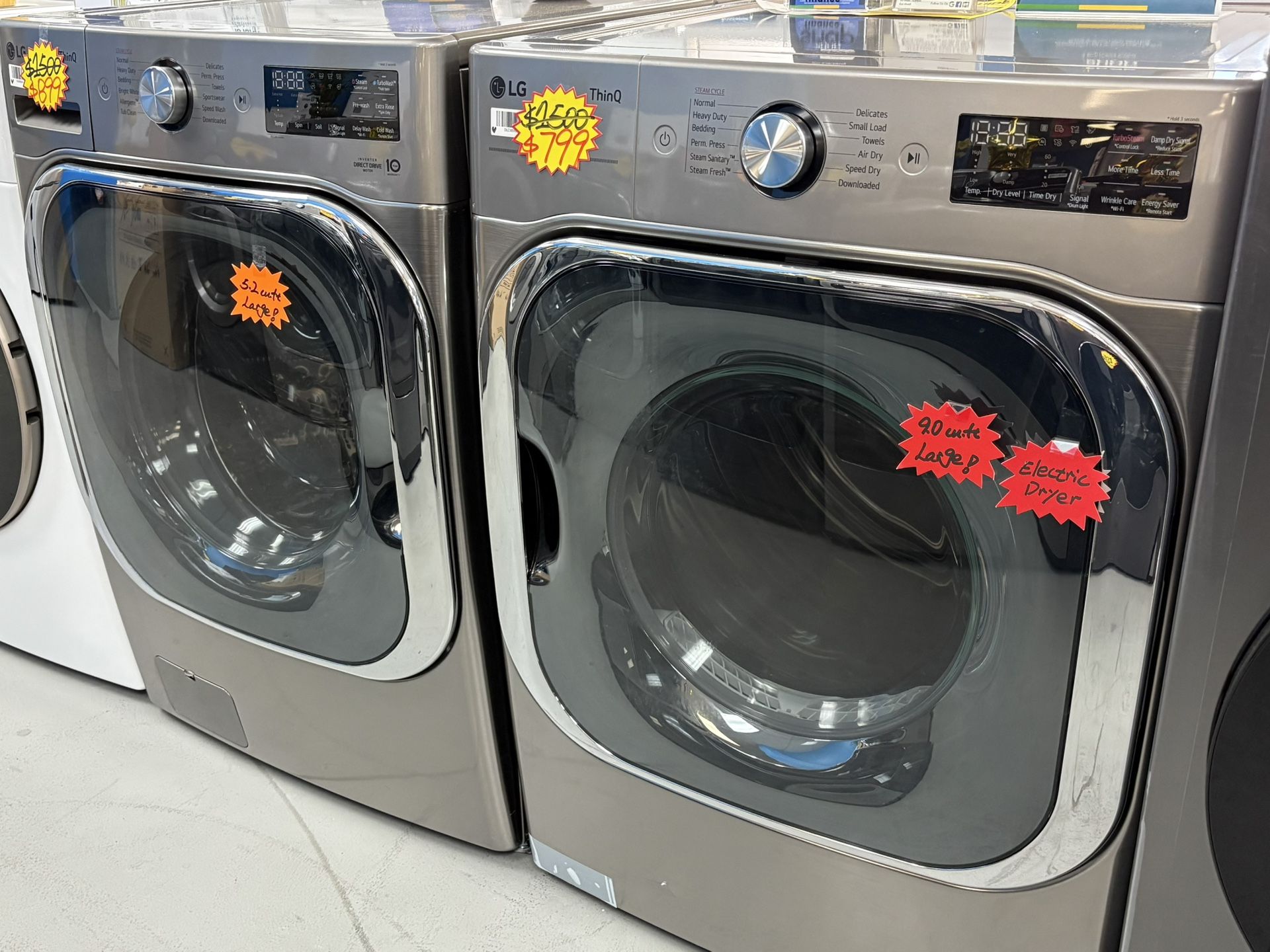 👍Mega Capacity Washer and Dryer Set🔥