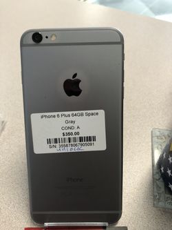 SPACE GRAY IPHONE 6 PLUS ! UNLOCKED(ALL CARRIERS)