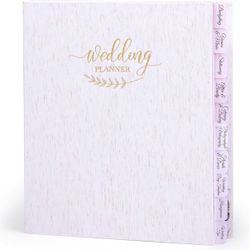 Linen Complete Wedding Planner Book & Organizer 10” x 12.4” NIB