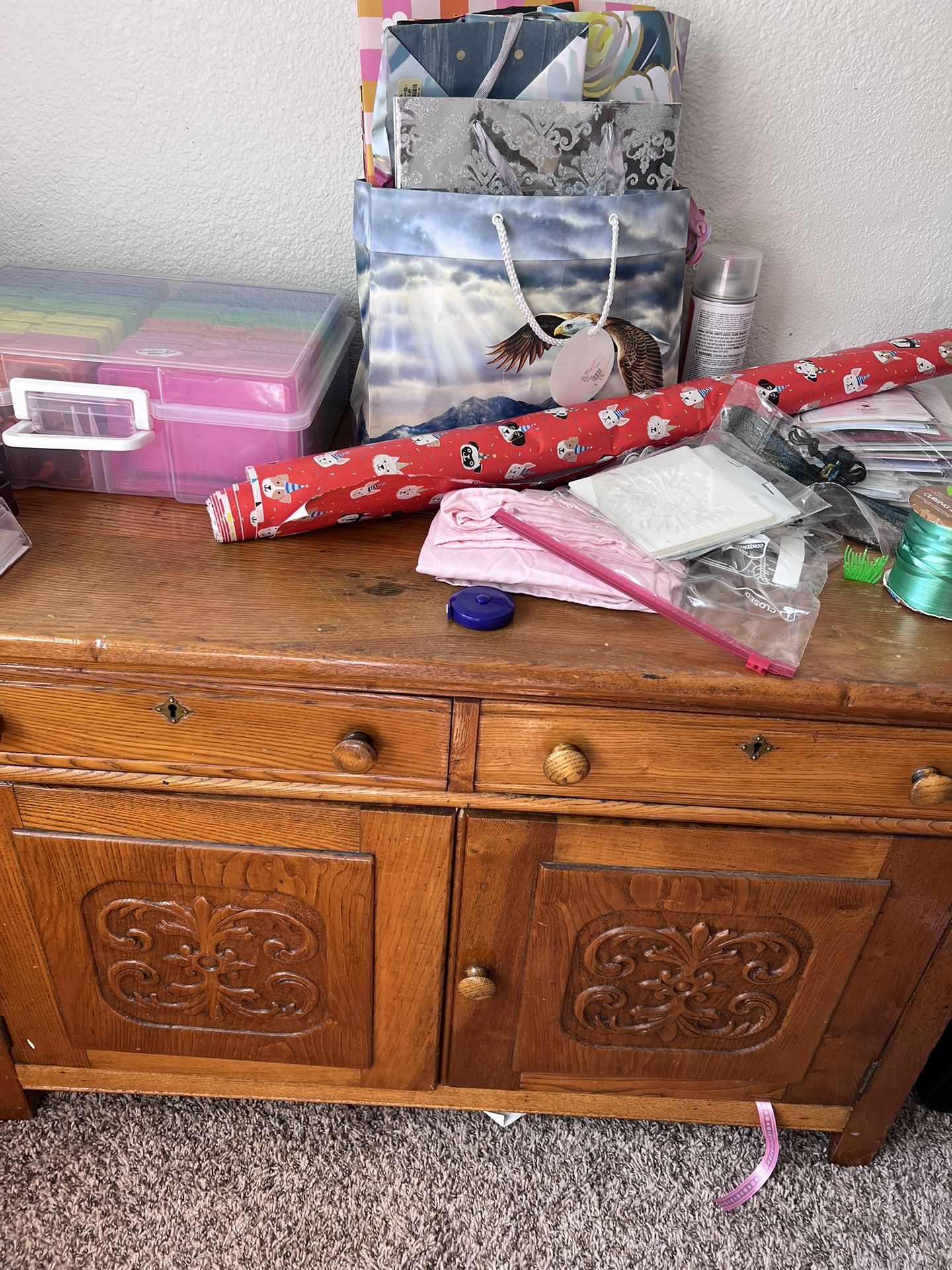 Old Dresser With Key
