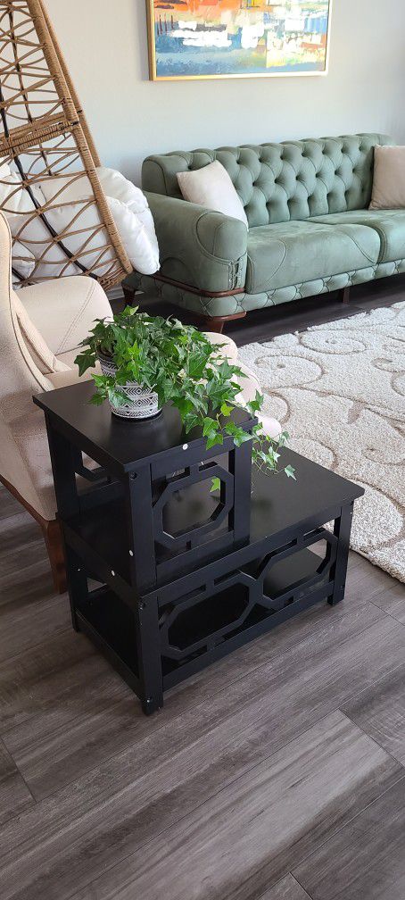 2 Step Chairside End Table 