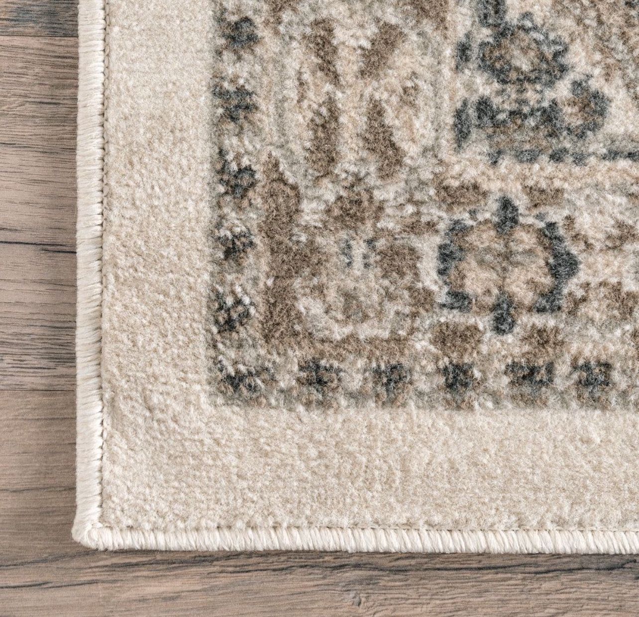 8x10 Becca Traditional Tiled Area Rug, Taupe, Faded Transitional Design, Stain Resistant, For Bedroom, Dining Room, Living Room, Hallway, Office, Kitc