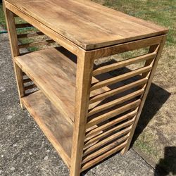Real wood modern bookcase shelf table