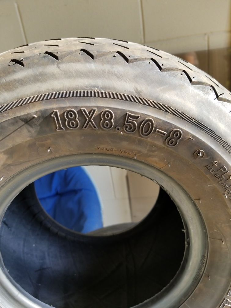 Golf cart tires (4) 18x8.50-8