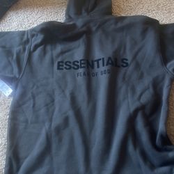 Black Essentials Hoodie 