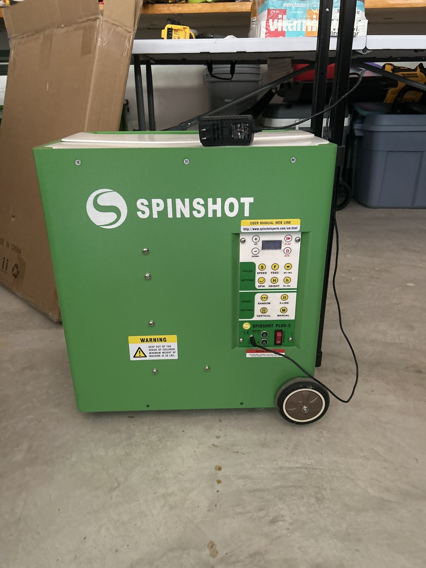 Spinshot Plus-2 Tennis Ball Machine