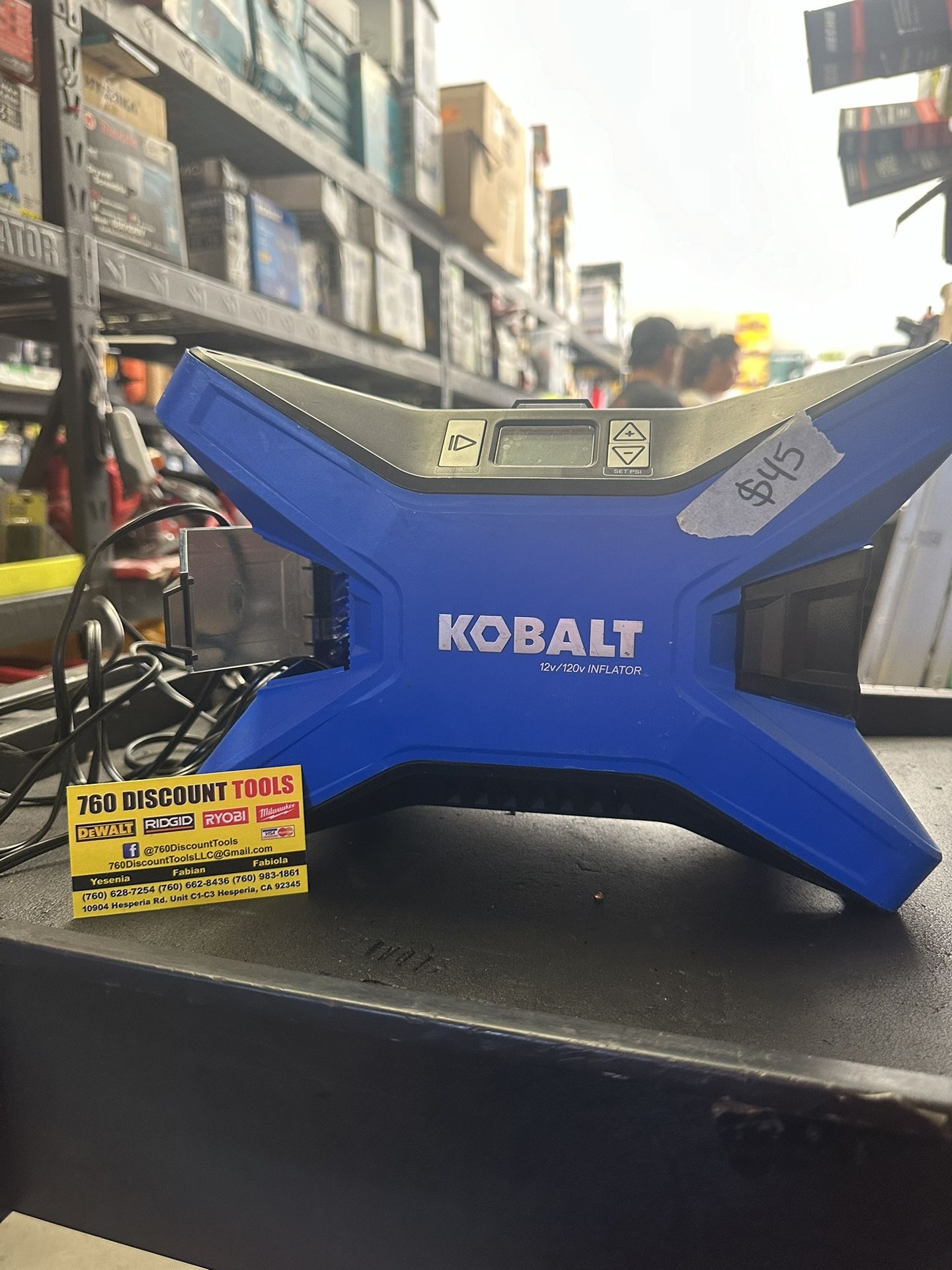 Kobalt 120-volt Air Inflator (Power Source: Car/Electric) Item #791911 | Model #KLDP1