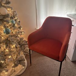 Modway EEI-4671-BLK-ORA Jovi Performance Velvet Dining Armchair, Black Orange 1 pic