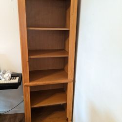 Twin Wooden Bookshelves 