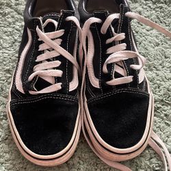 Old School Black Vans Size 5 Men 6.5 Women