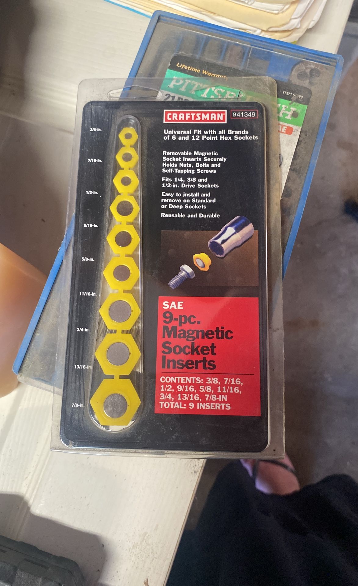 Nine piece magnetic socket inserts new in package