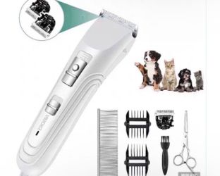 AIBORS Dog, Cat Shaver for Grooming High Power for Thick Heavy Coat Quiet White