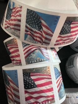 Forever Stamps Roll USA Flag 2024