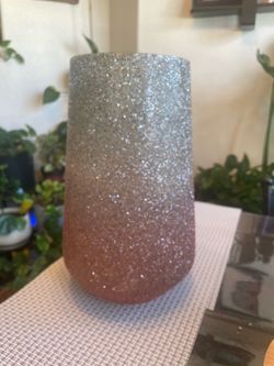 Glitter Ombre Cylinder Vase/Candle Holder
