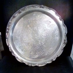 Antique F.B. Rogers Silver Co Serving Tray
