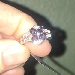 Color Change Sapphire And Silver ring Size 5