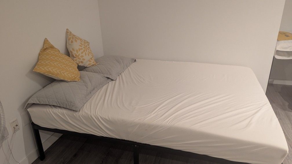 Bed Frame Plus Mattress At 100$