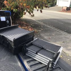 Light Weight Hard Plastic Dog Ramp Stair Stairs 6’ Long Folding Like New $65 Each