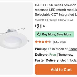 Halo RL56 6” Retrofit Trim