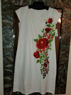 embroidered dress