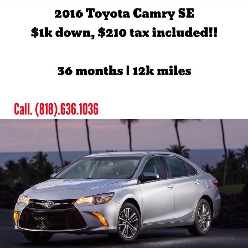 2016 Toyota Camry lease