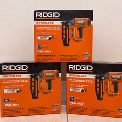 RIDGID 18V Brushless Cordless 16-Gauge 2-1/2 in. Straight Finish Nailer