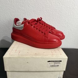 Alexander McQueen Oversized Welsh Red Silver