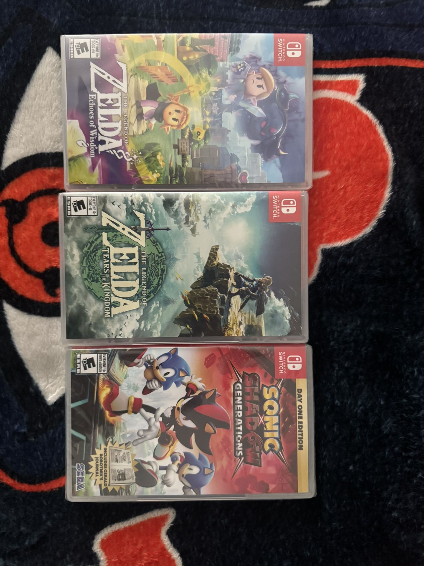 Three Nintendo Switch (1) games