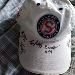 Autographed Spokane Indians Baseball Has 5 Autographs